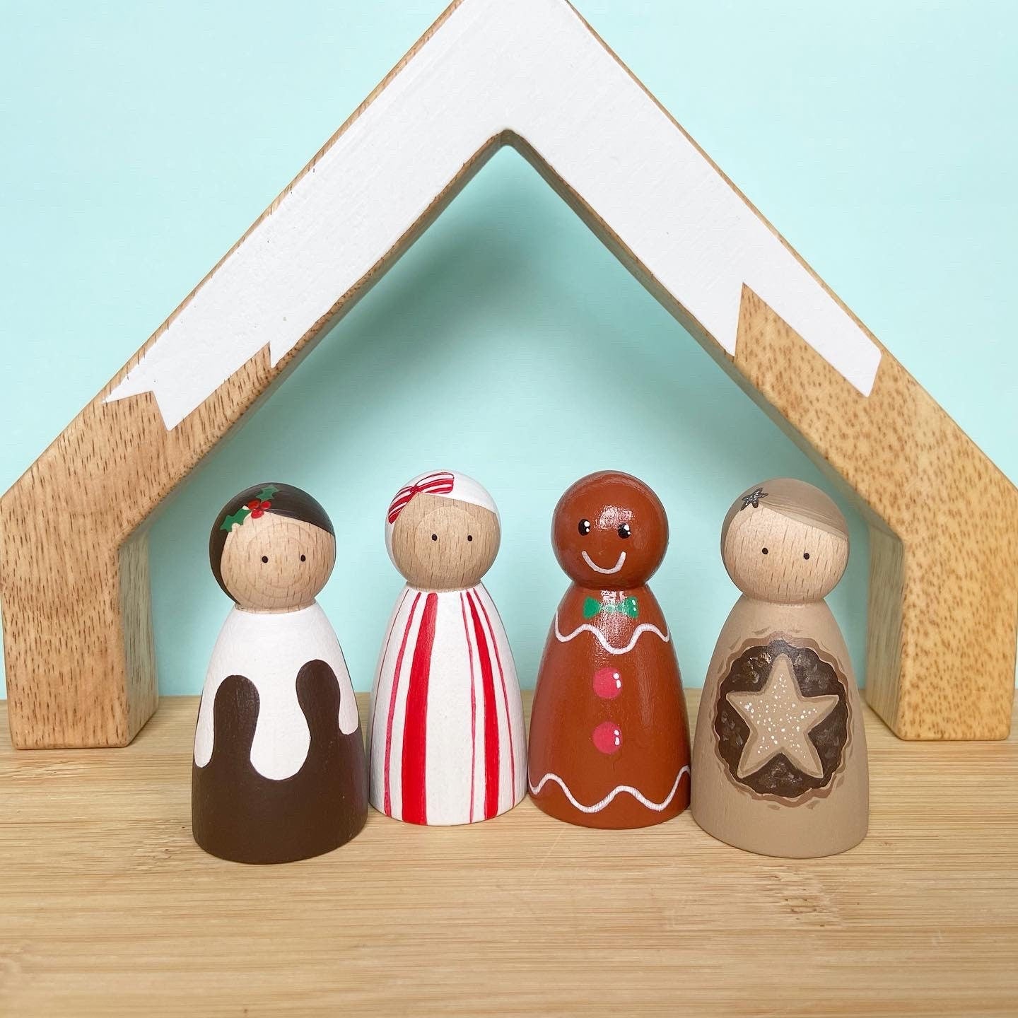Christmas Sweet Treats Peg Dolls