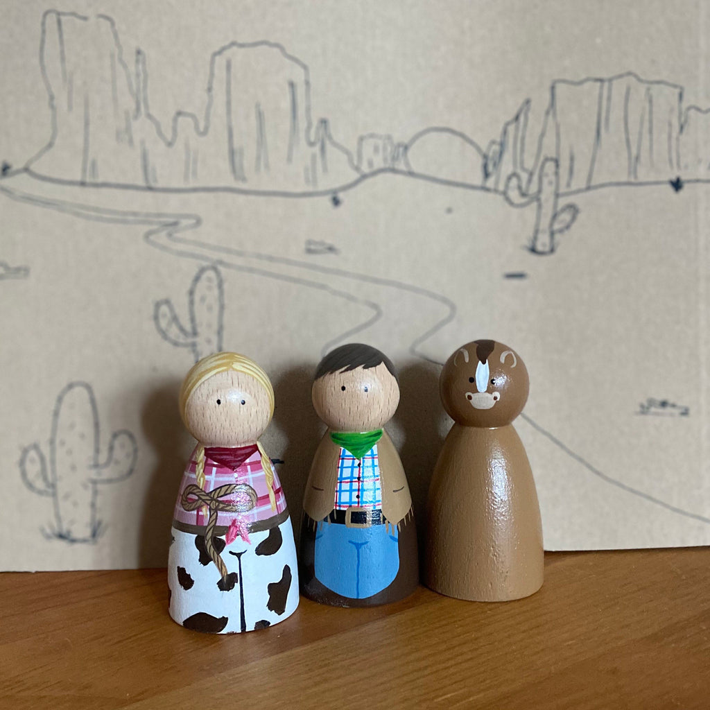 Wild West Peg Dolls