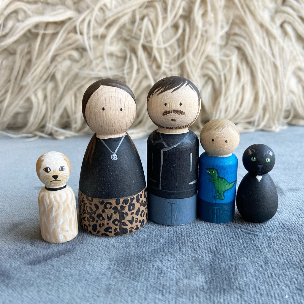 Custom Family Peg Dolls