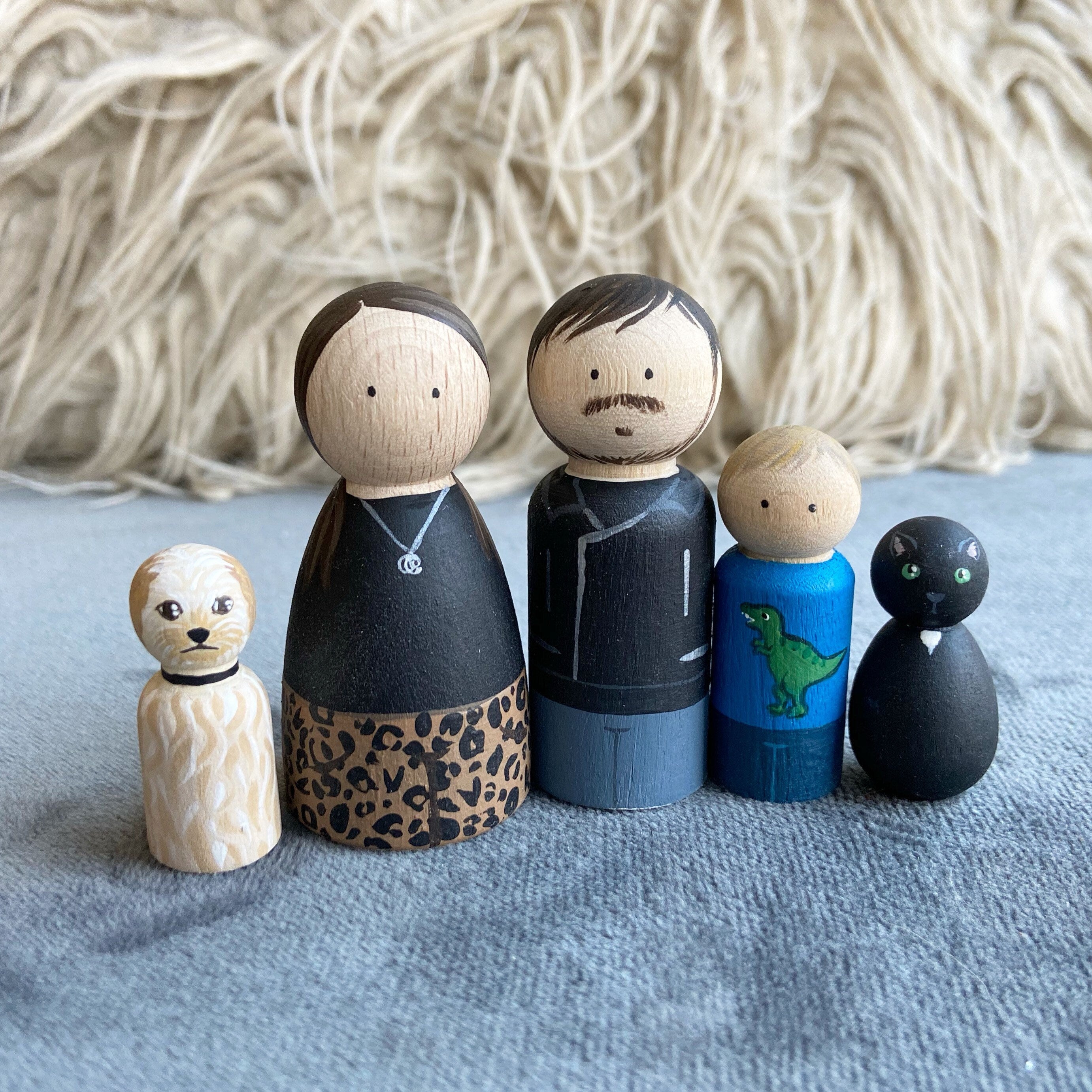 Custom Family Peg Dolls