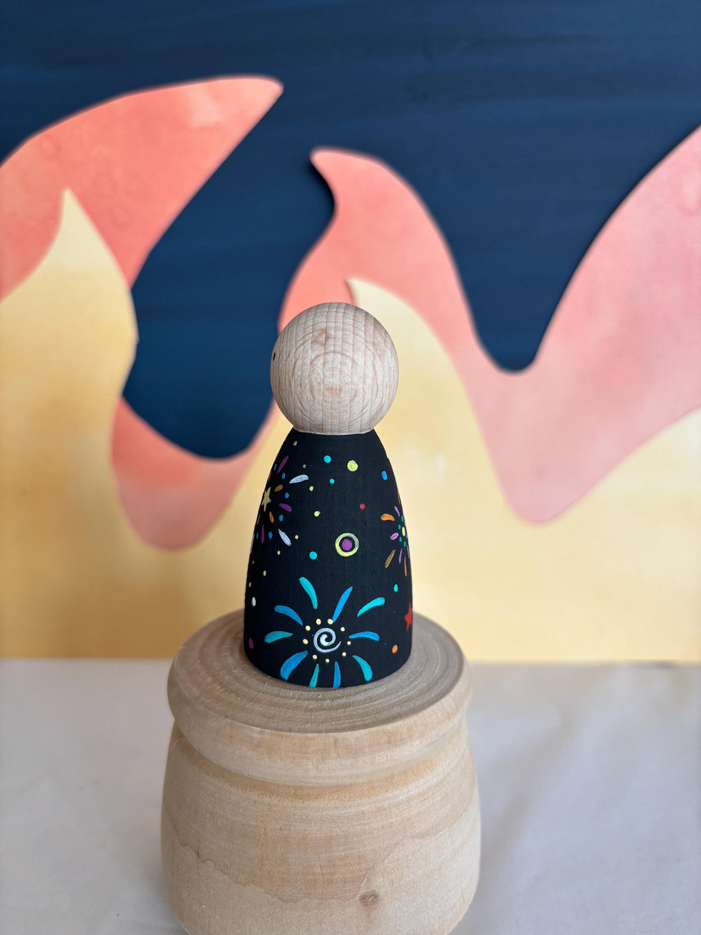 Fireworks Peg Doll
