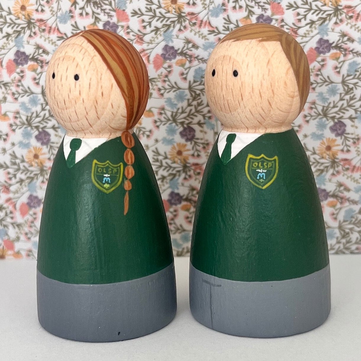 Personalised School Uniform Peg Doll