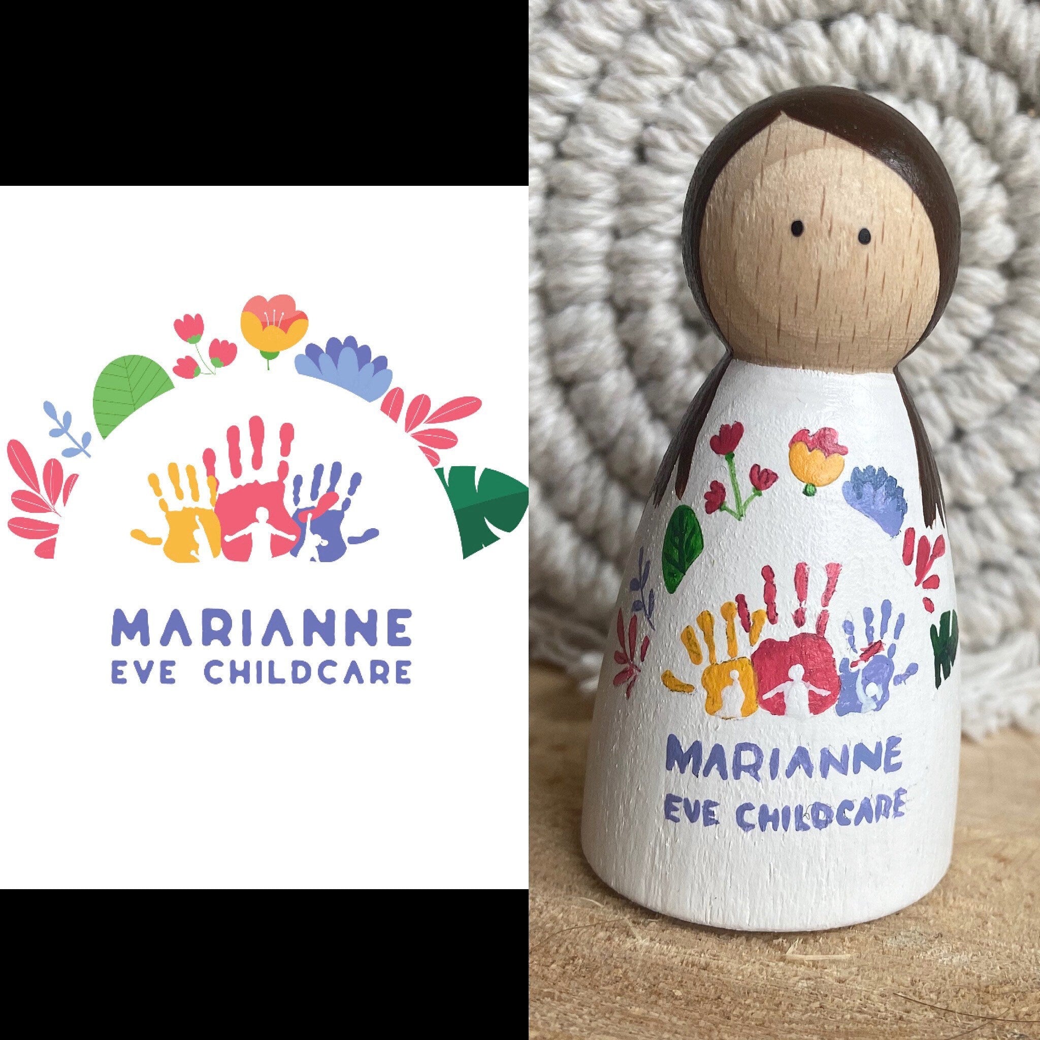 Personalised Logo Peg Doll