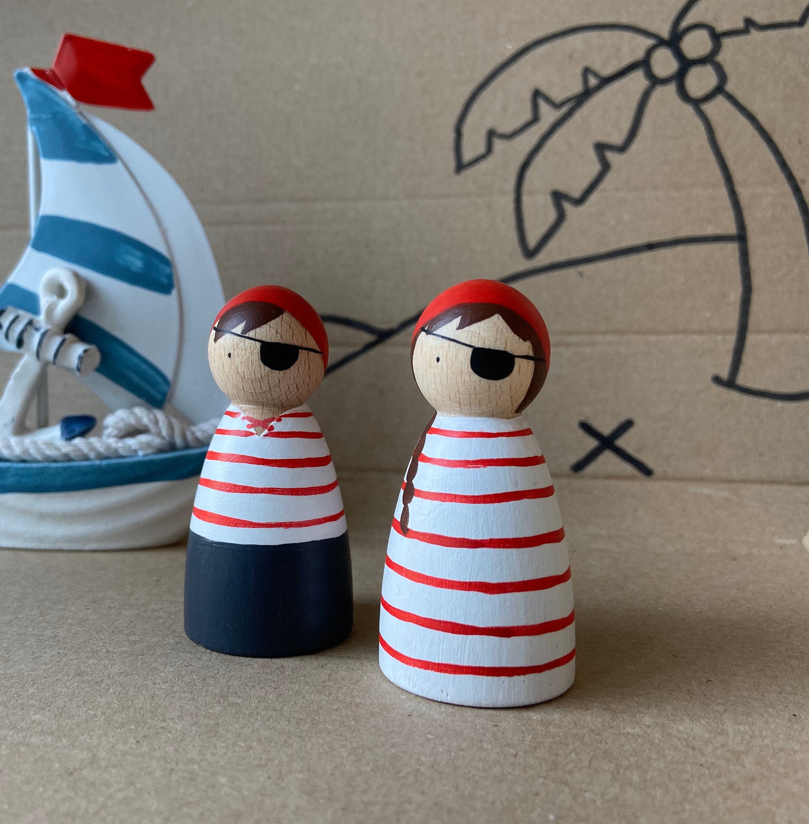 Pirate Peg Dolls