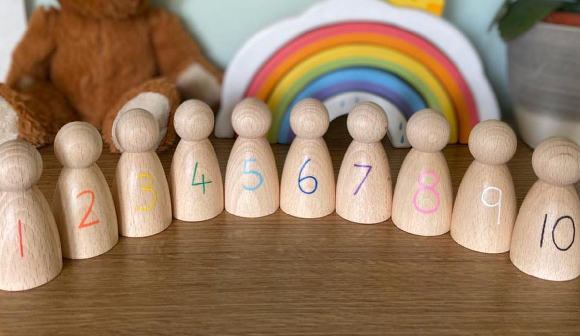 Montessori Number Peg Dolls