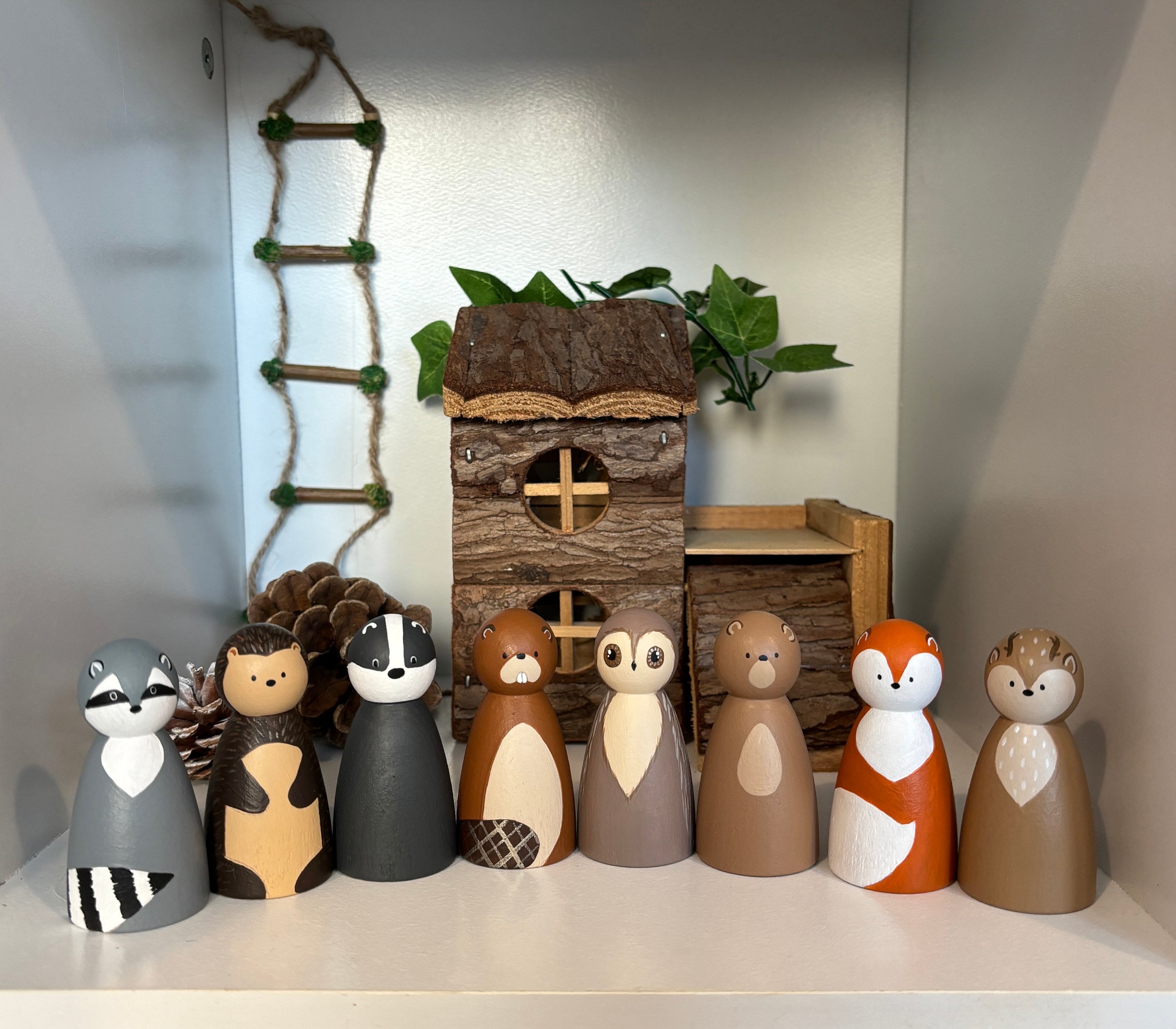 Woodland Animal Peg Dolls