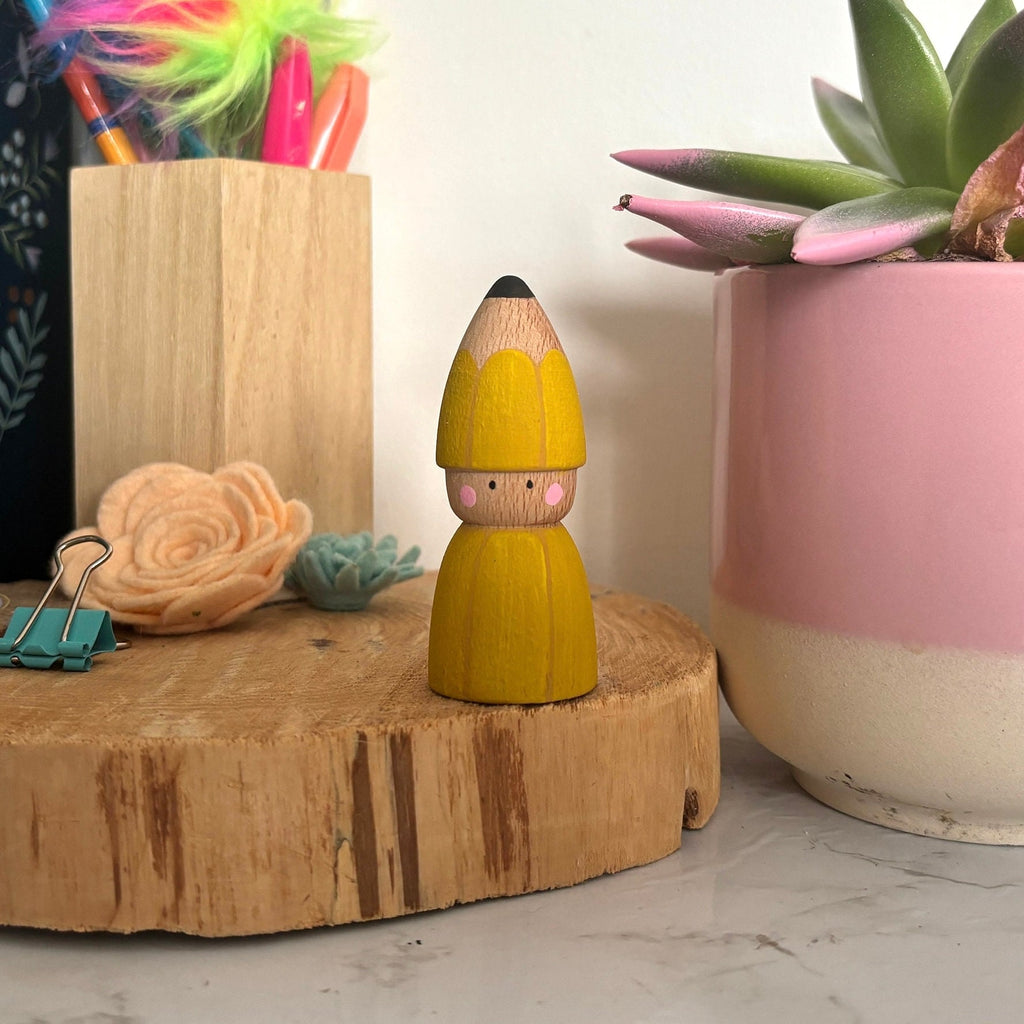 Pencil Peg Doll