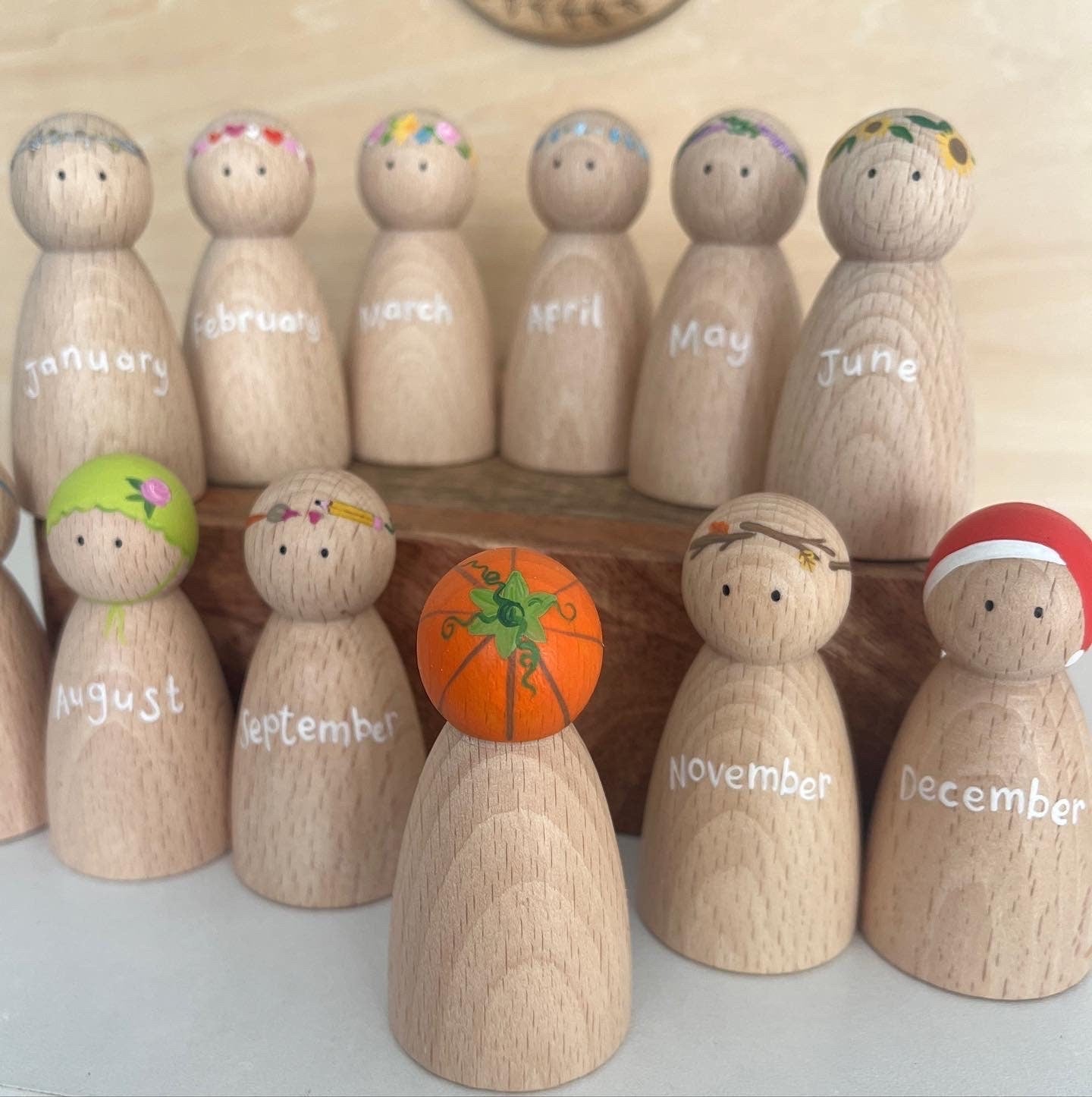 Calendar Peg Dolls