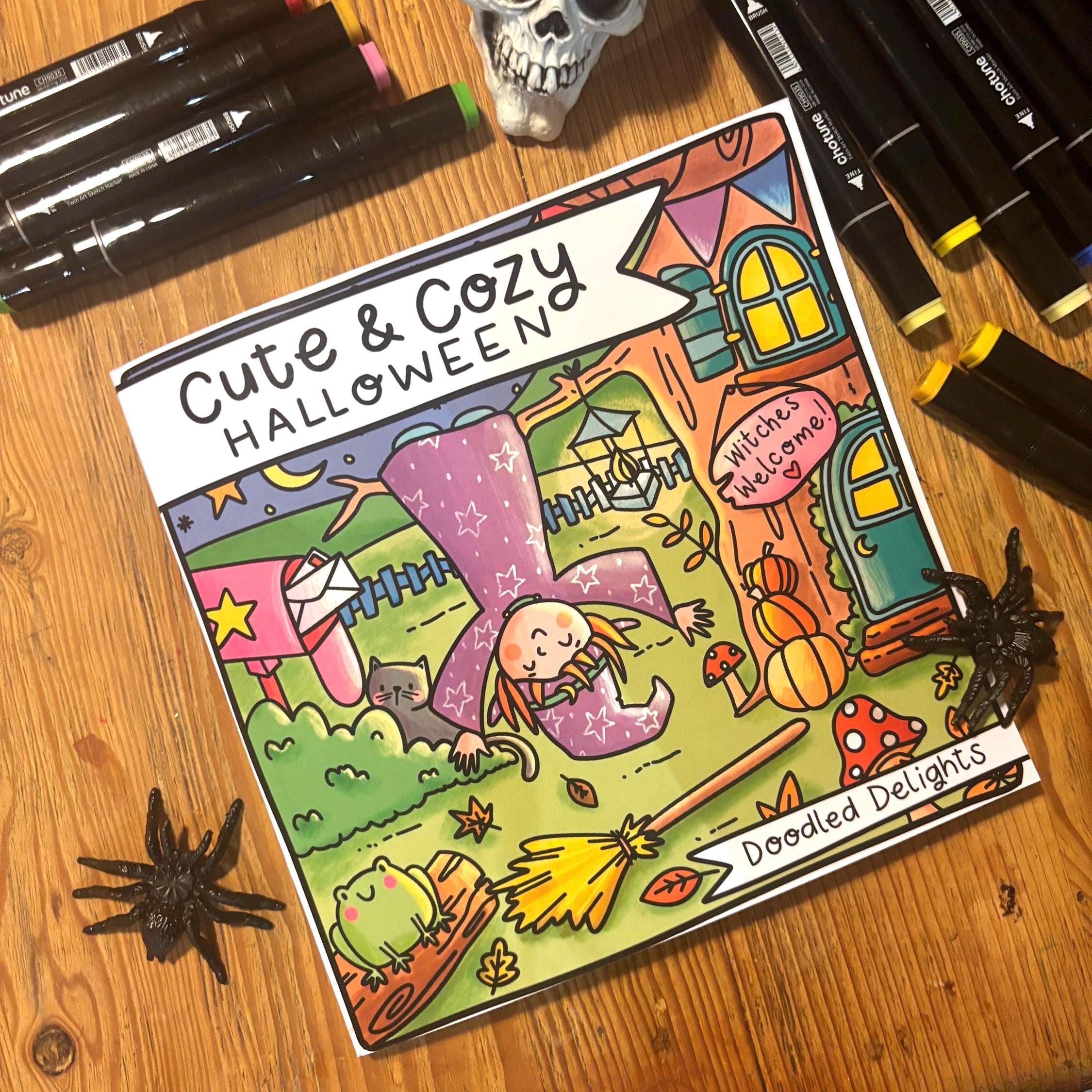 Cute & Cozy Halloween Colouring Book