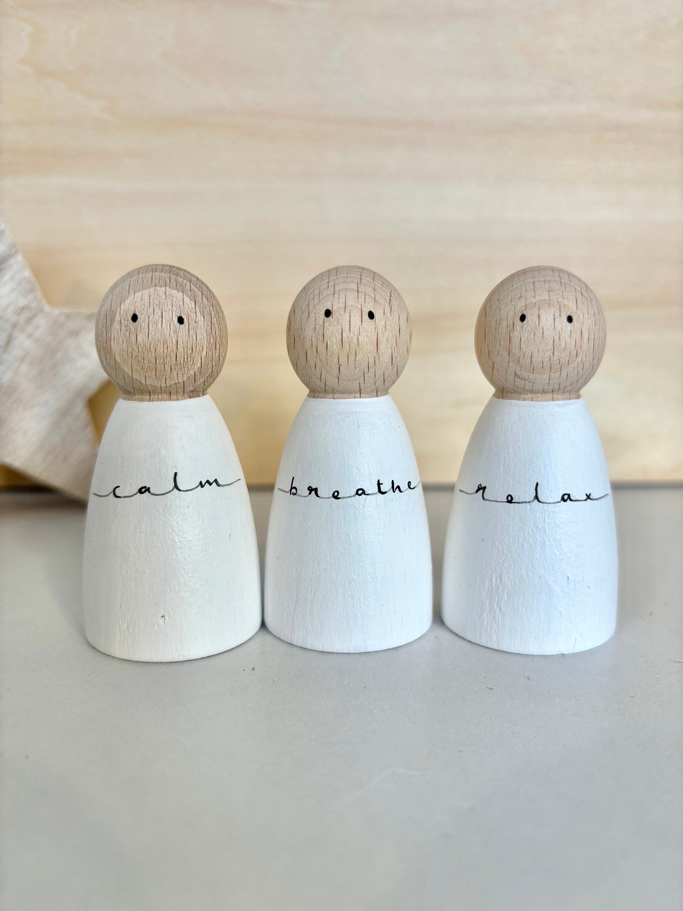 Zen Mindfulness Peg Dolls