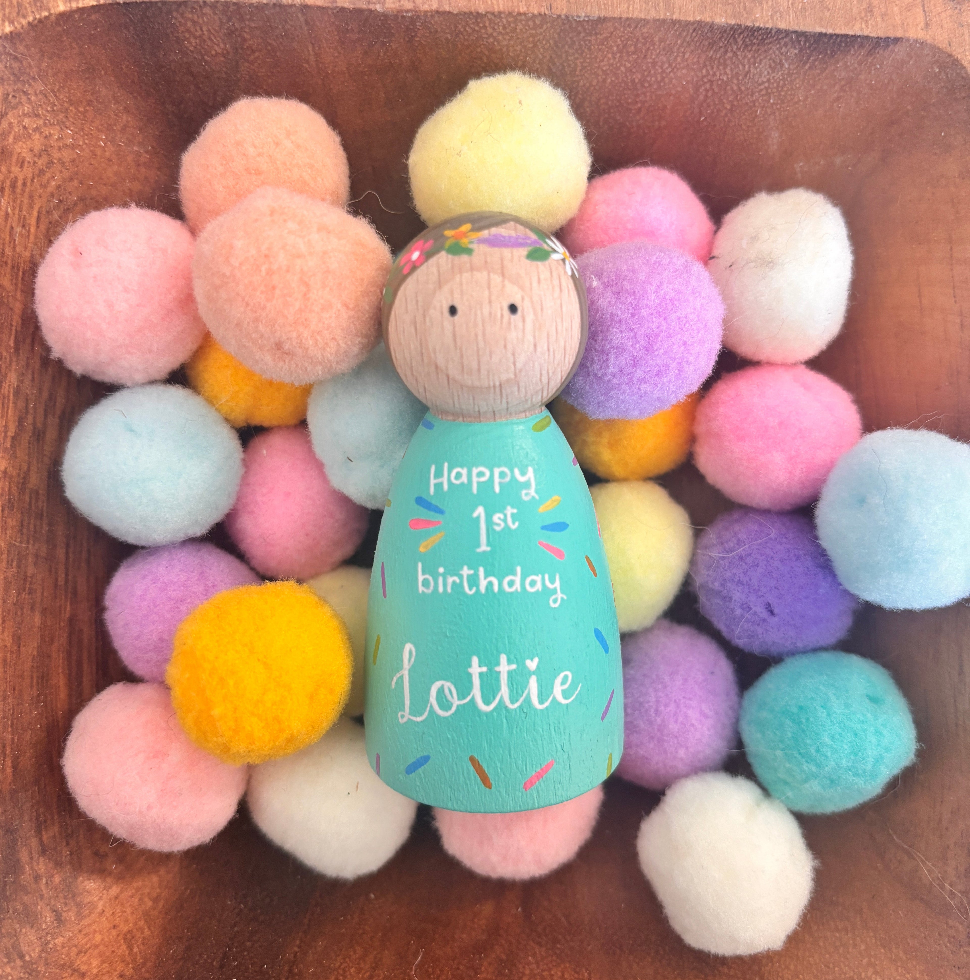 Personalised Name Peg Doll