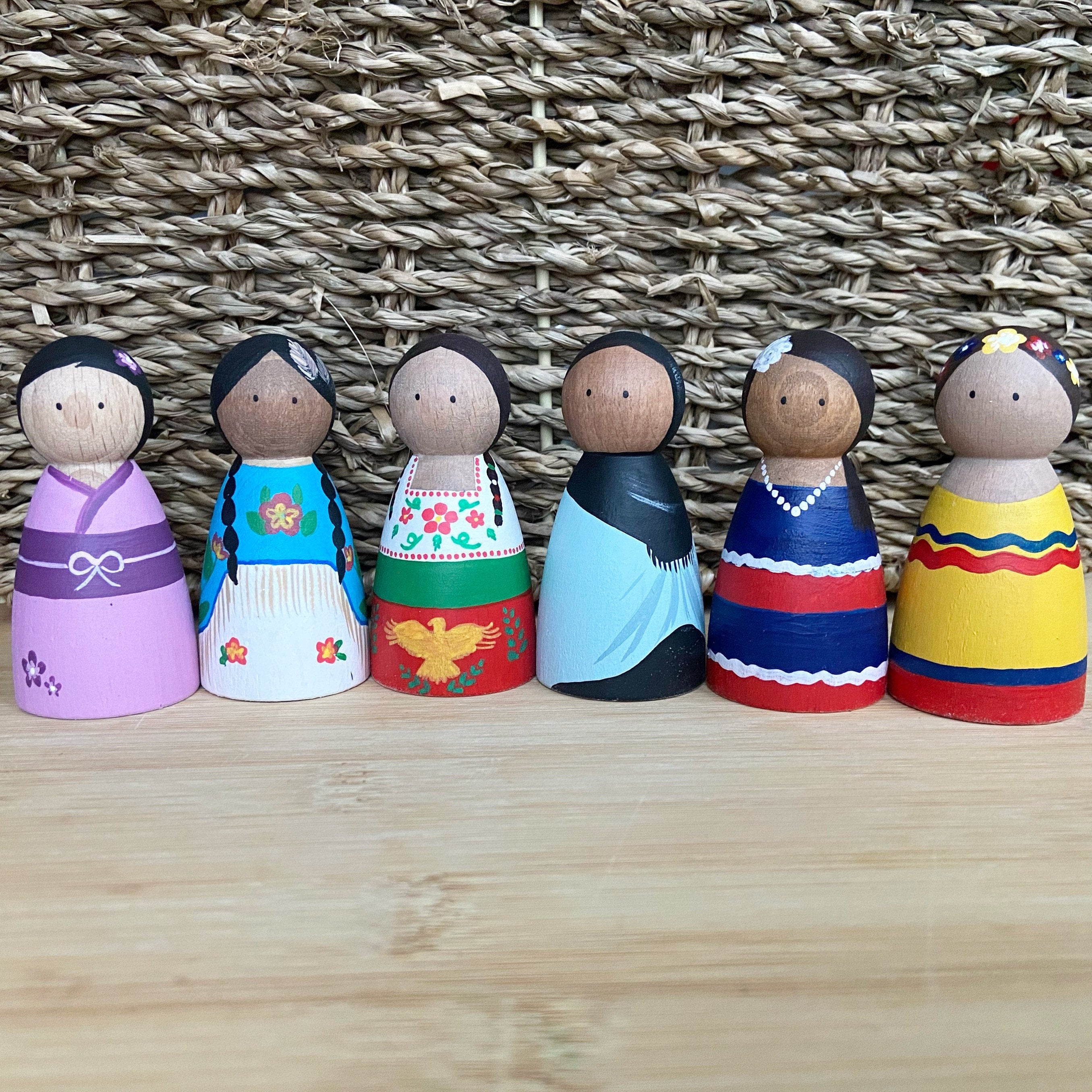 Guys and Girls of the Globe Multicultural Peg Dolls