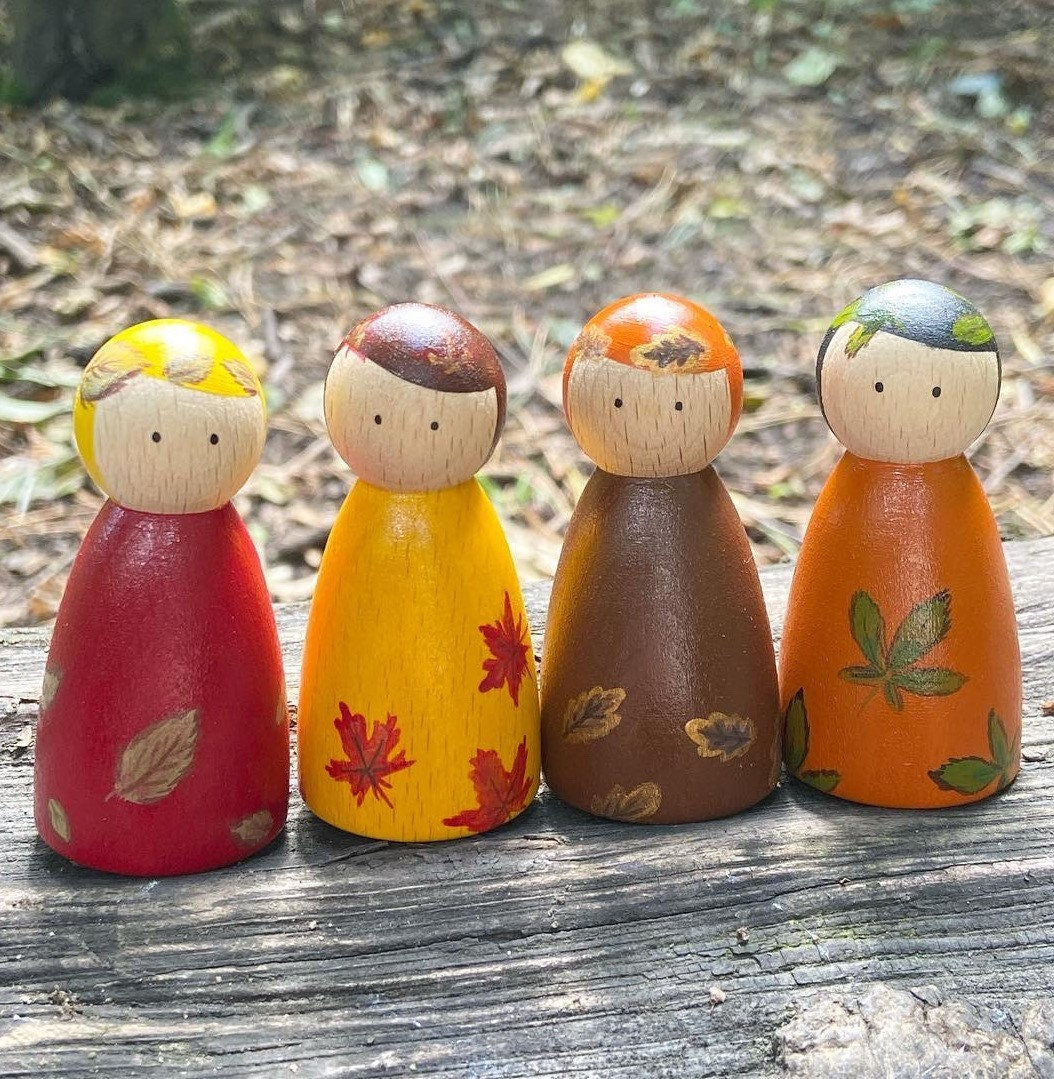 Autumn Peg Dolls