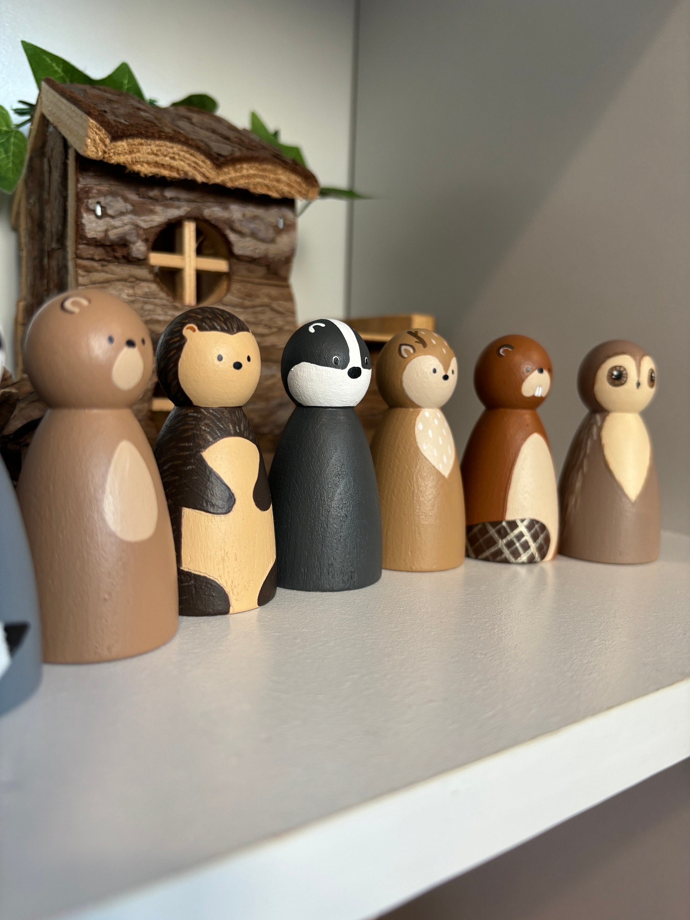 Woodland Animal Peg Dolls