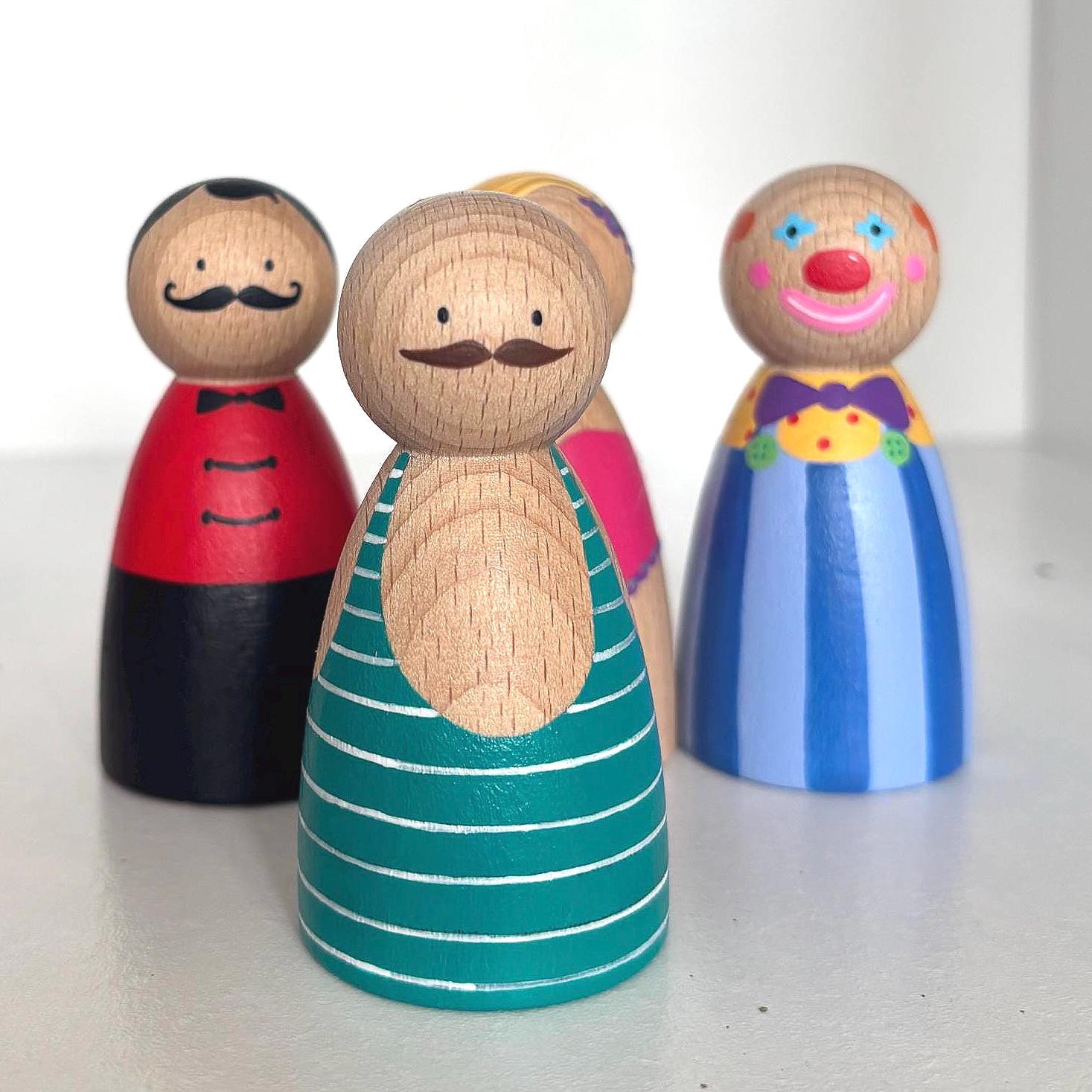 Circus Peg Dolls