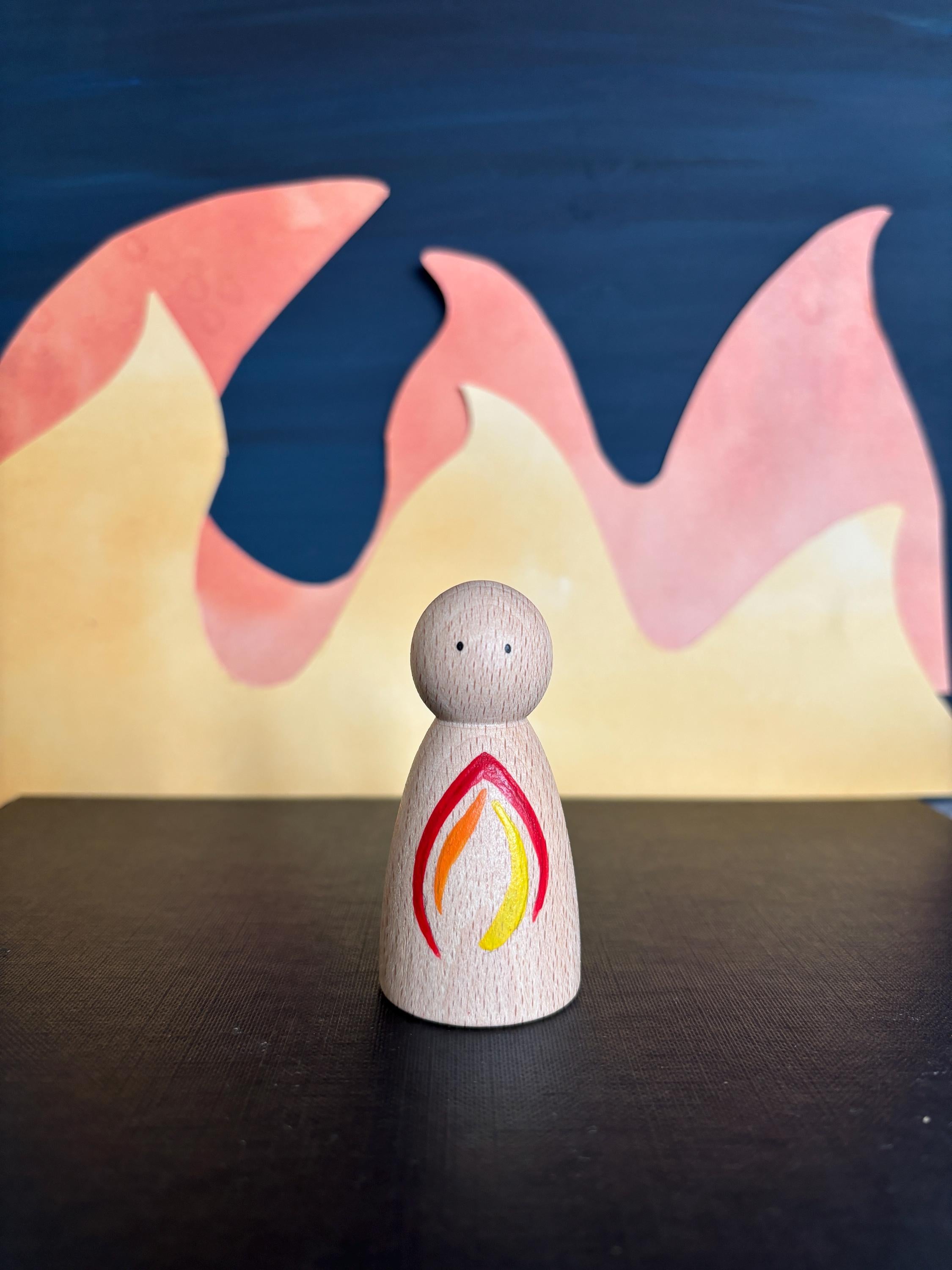 Four Elements Peg Dolls