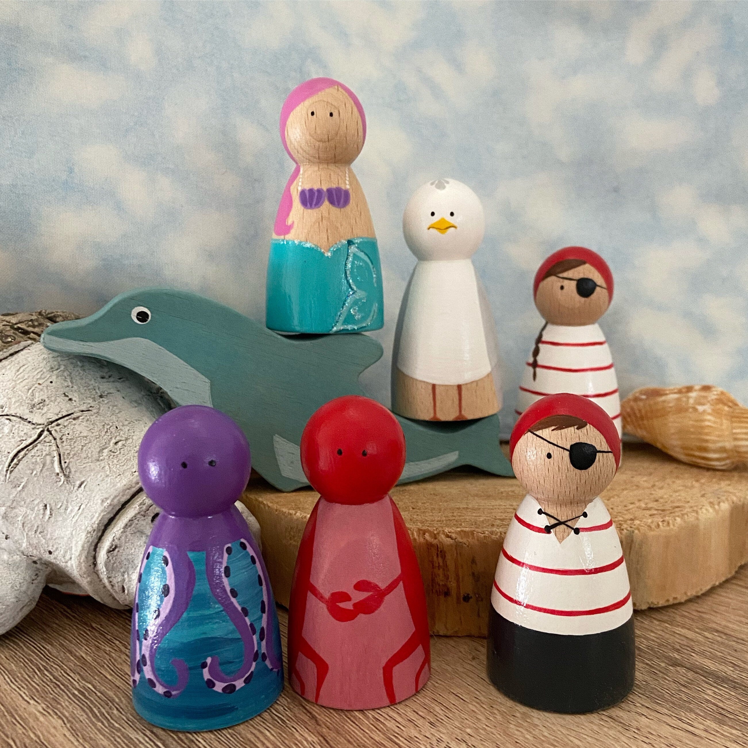 Under the Sea Peg Doll Set