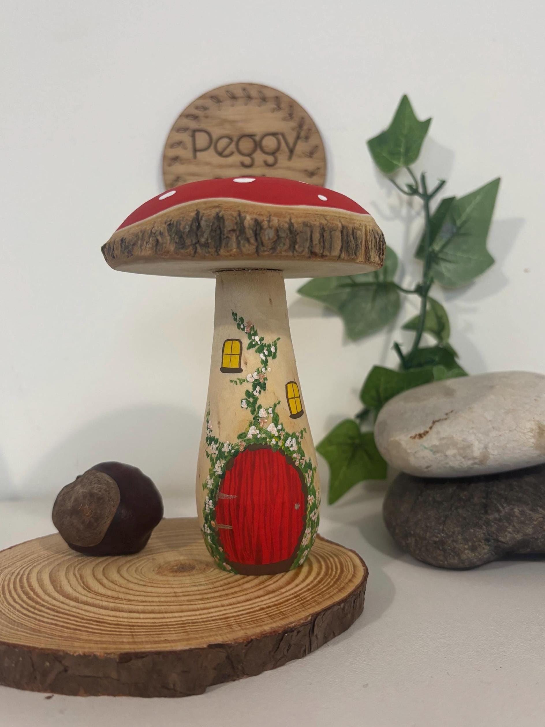 Large Toadstool Fairy House