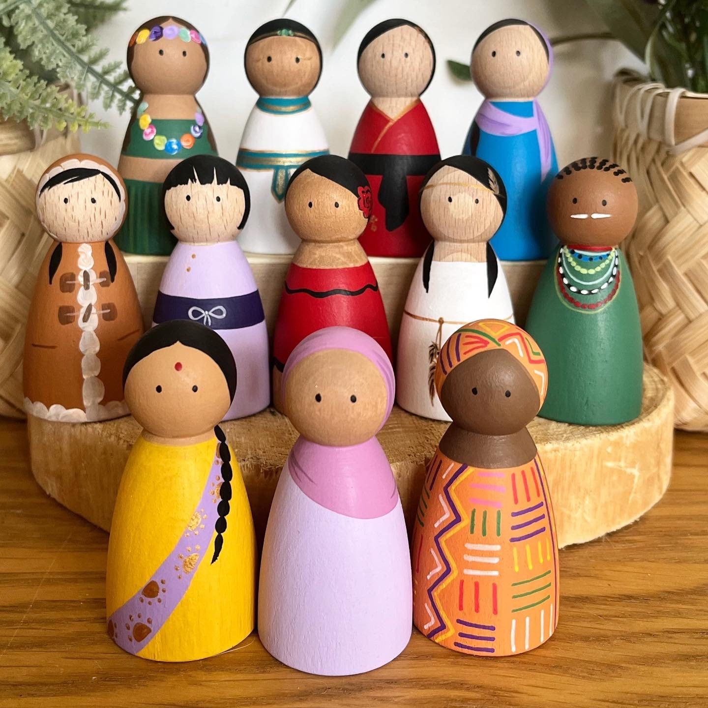 Guys and Girls of the Globe Multicultural Peg Dolls