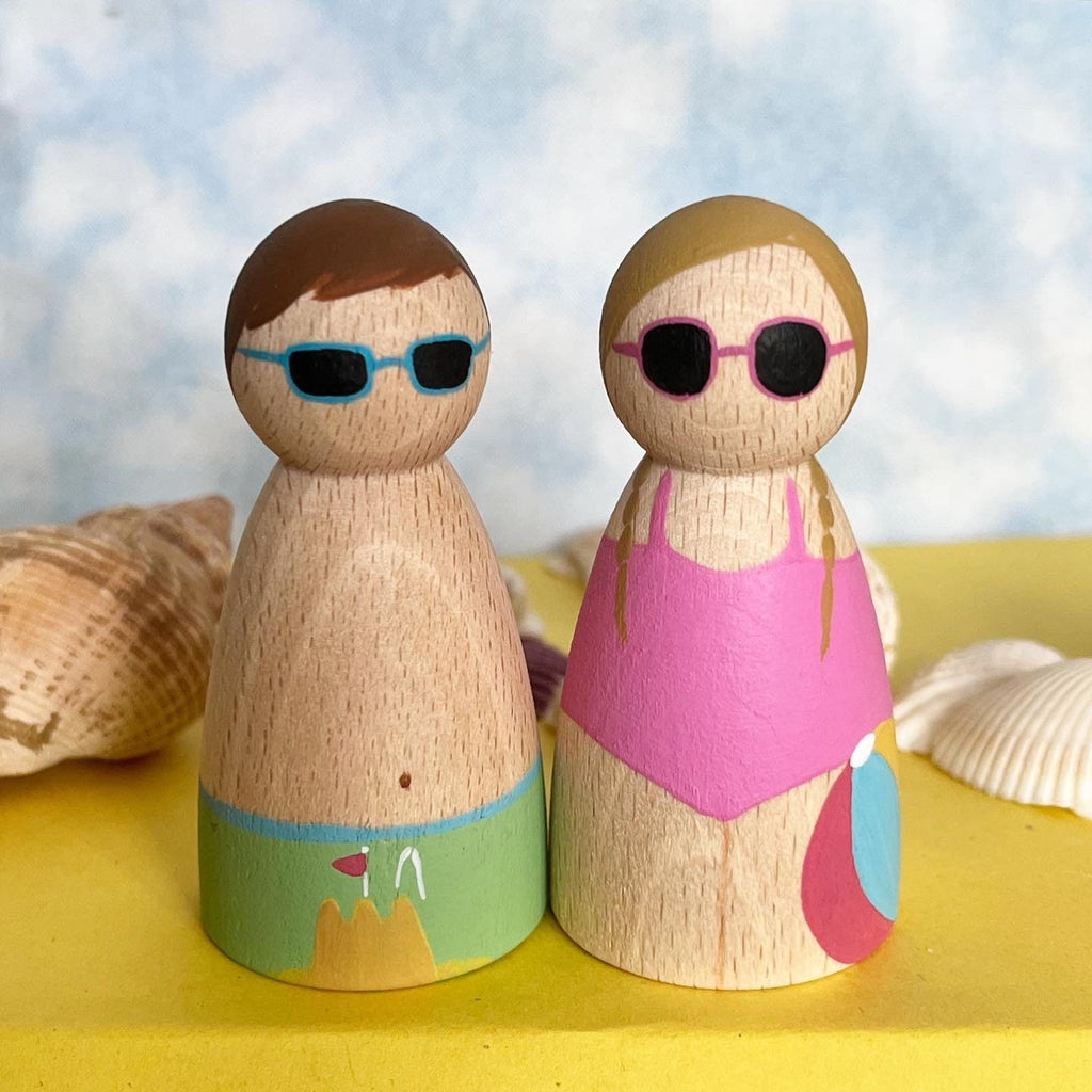 Summer Holiday Peg Dolls