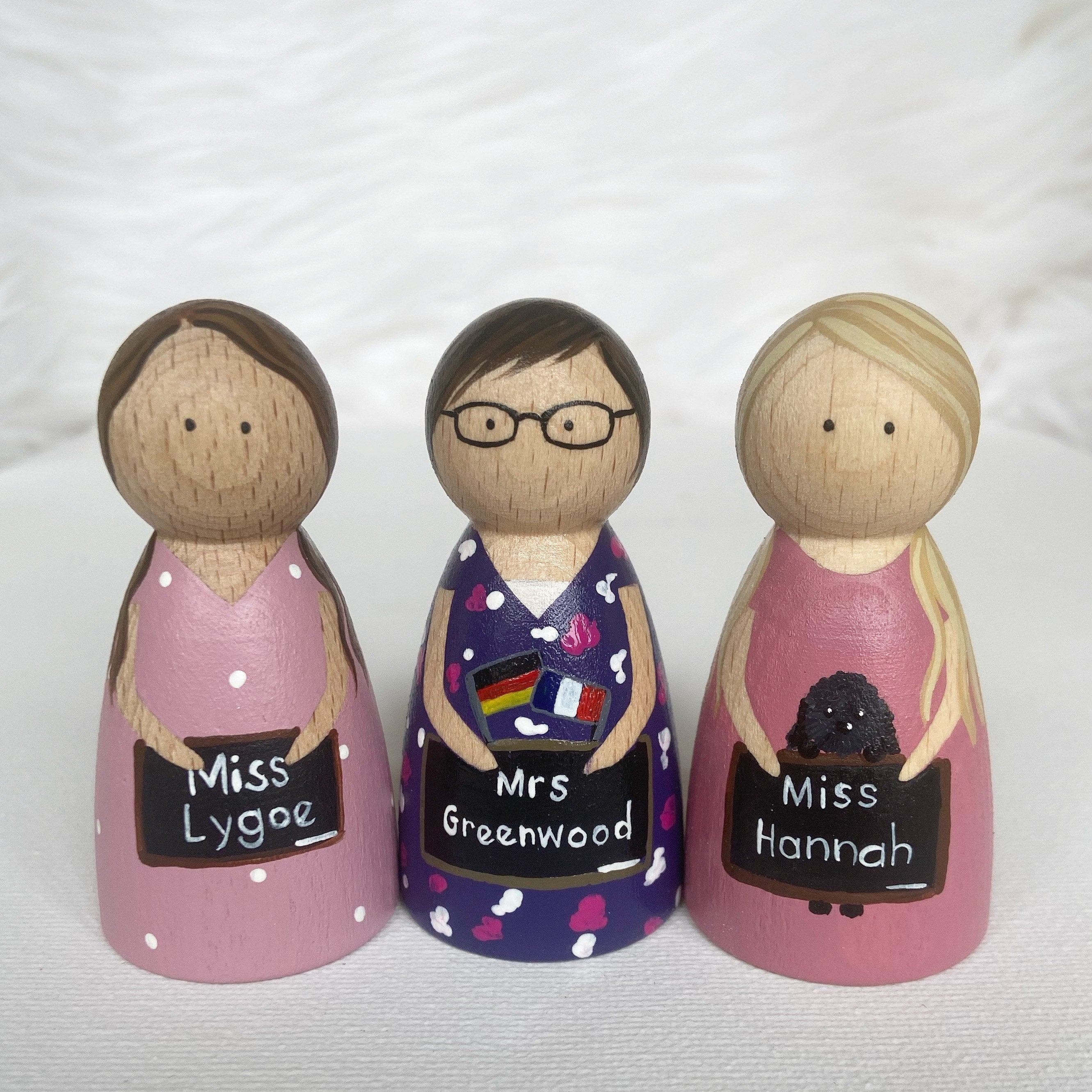 Personalised Teacher Peg Doll