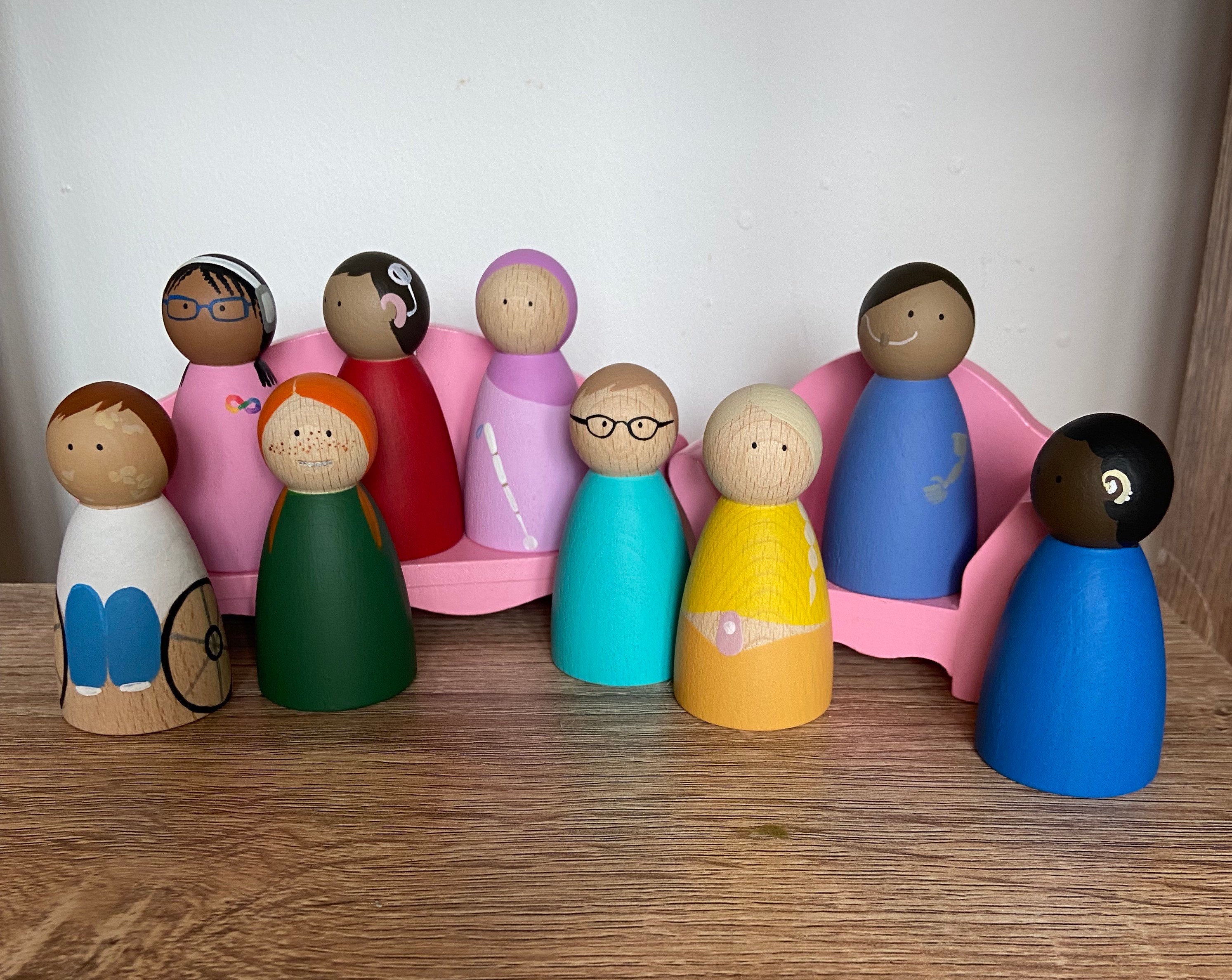 Inclusive Peg Doll Set