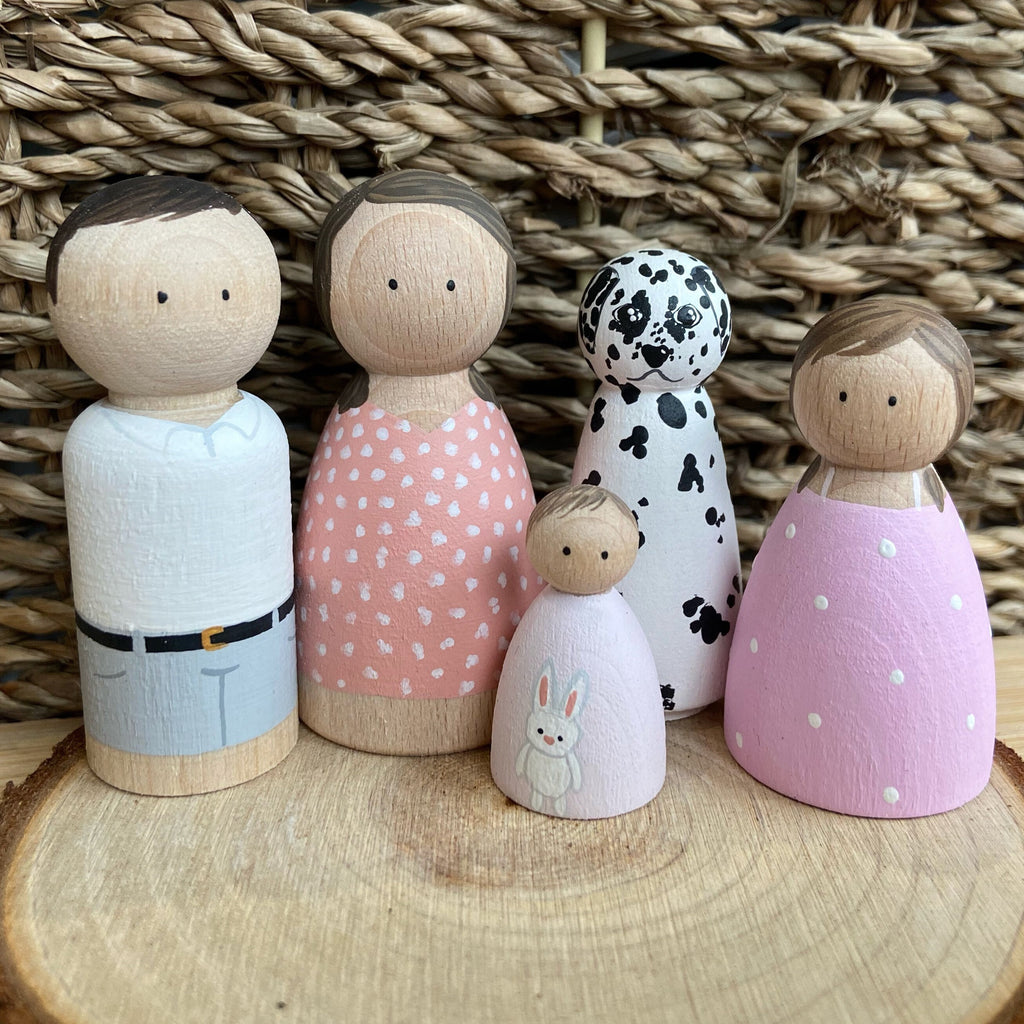 Custom Family Peg Dolls
