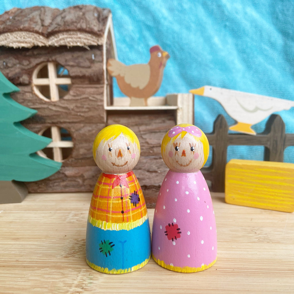 Scarecrow Peg Dolls