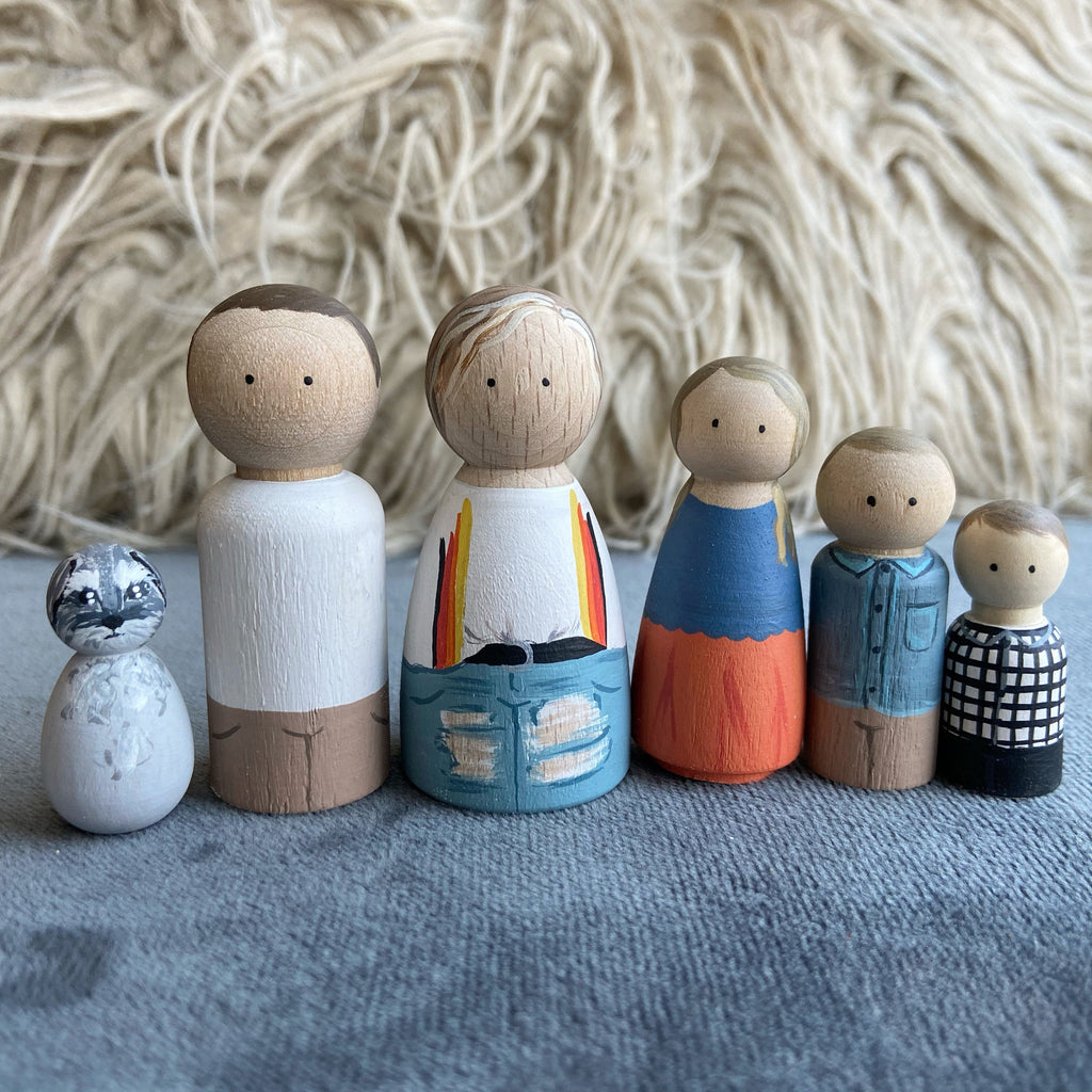 Custom Family Peg Dolls