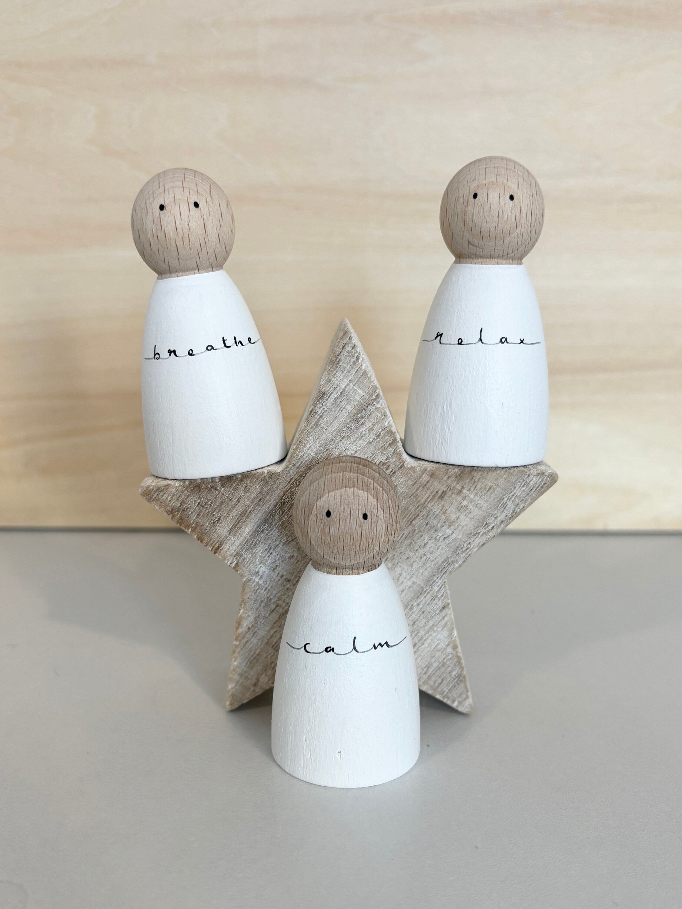 Zen Mindfulness Peg Dolls