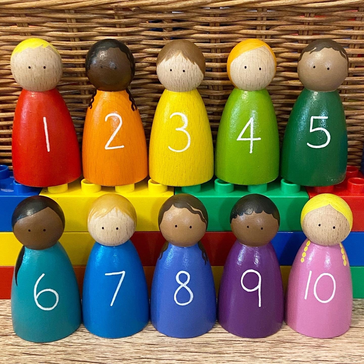 Montessori Number Peg Dolls