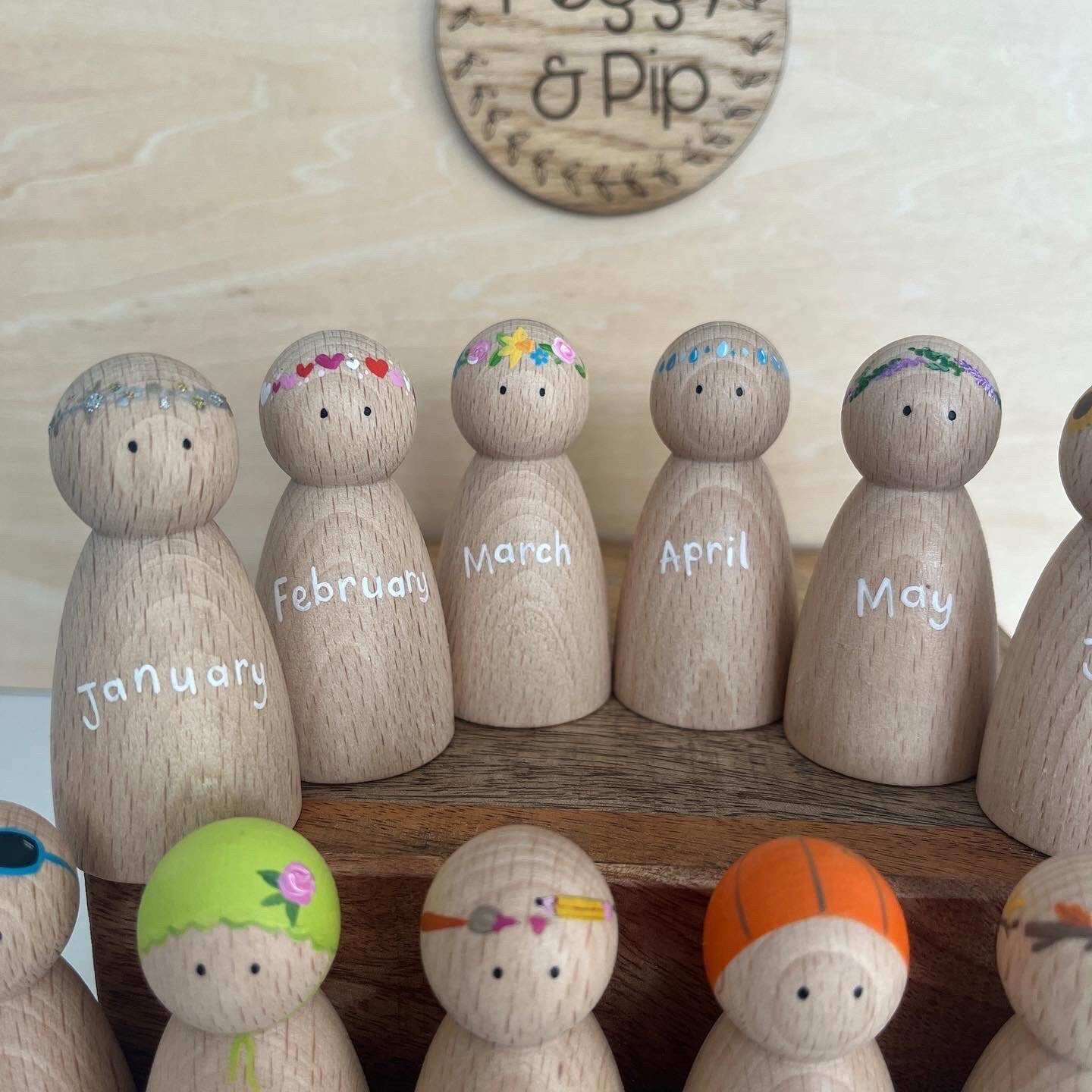 Calendar Peg Dolls