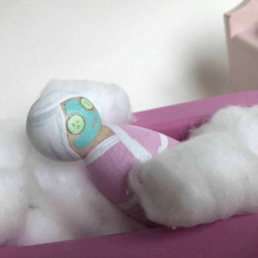 Spa Day Peg Doll