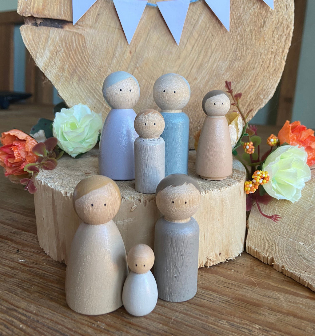 Peg Doll Family Set