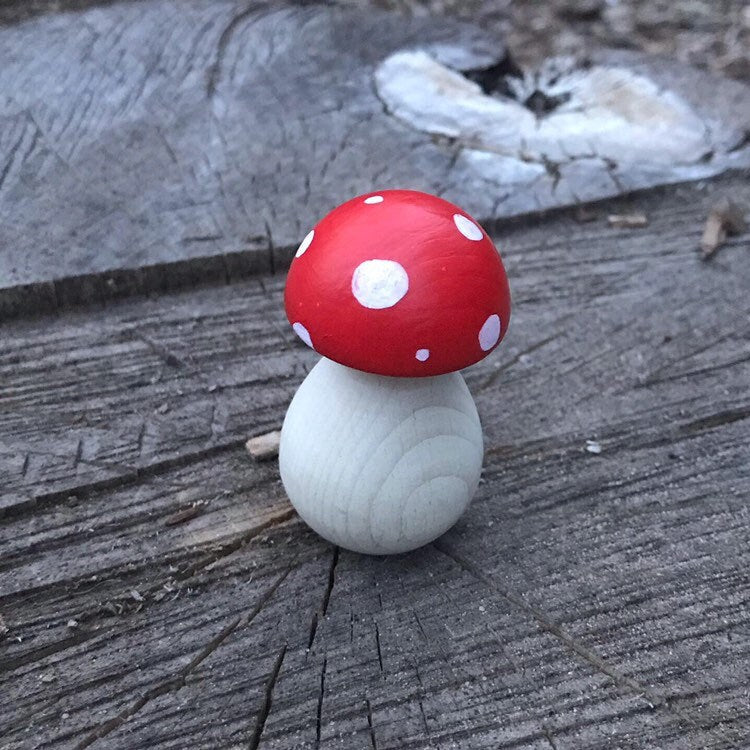 Toadstool Peg Doll