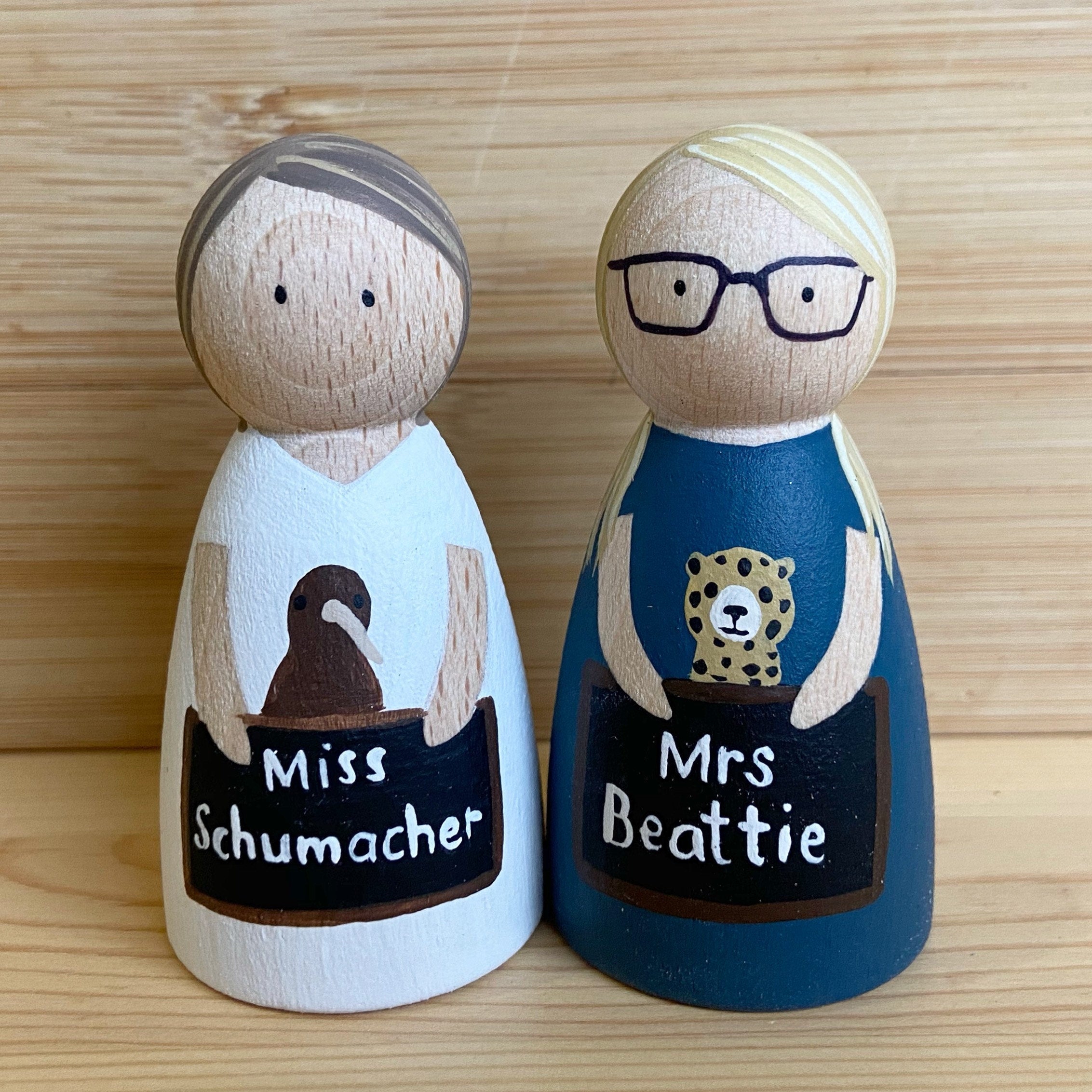Personalised Teacher Peg Doll