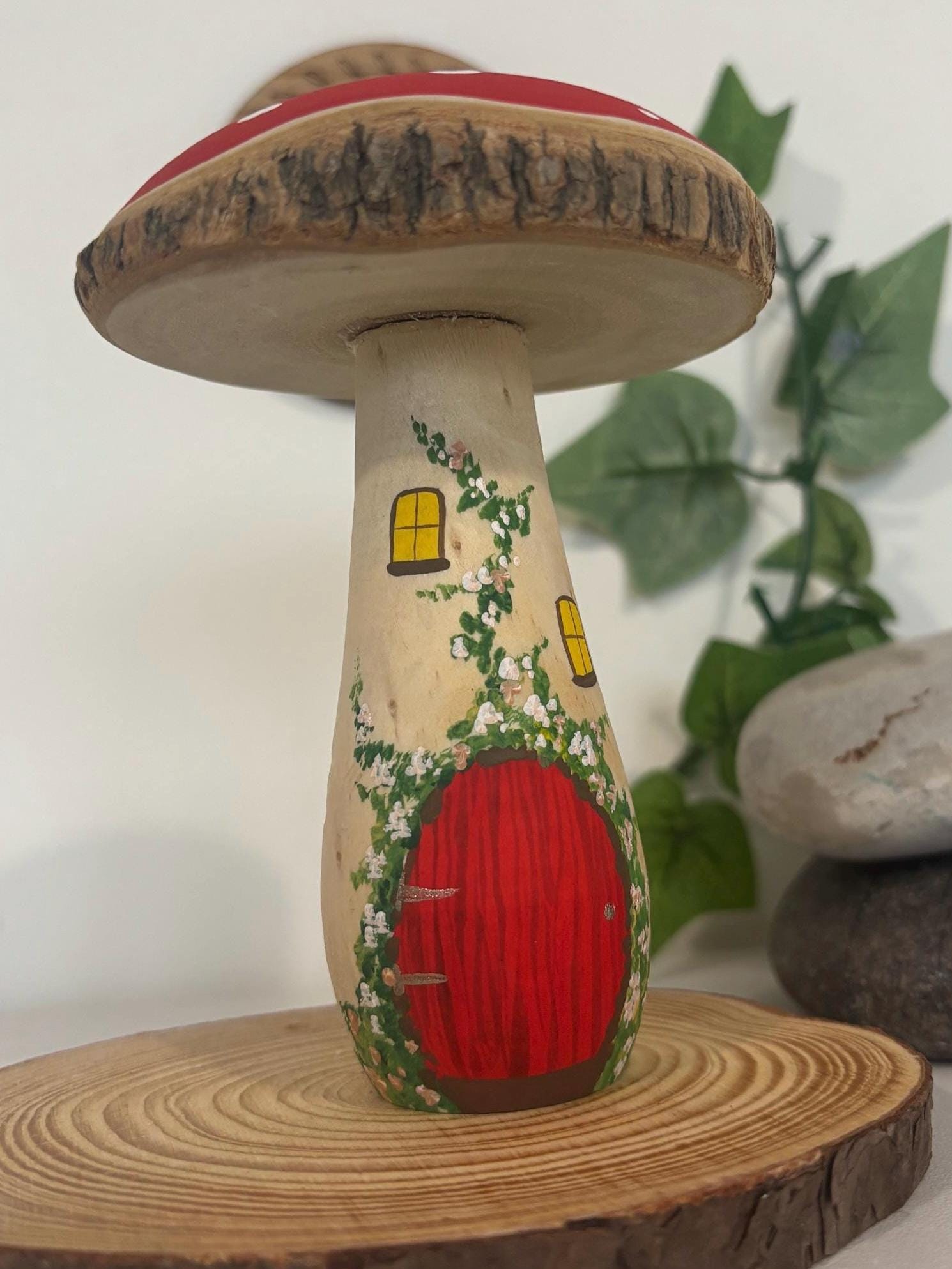 Large Toadstool Fairy House